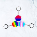 LGBT Pride Flag Pendant Key Chain - Rose Gold Co. Shop