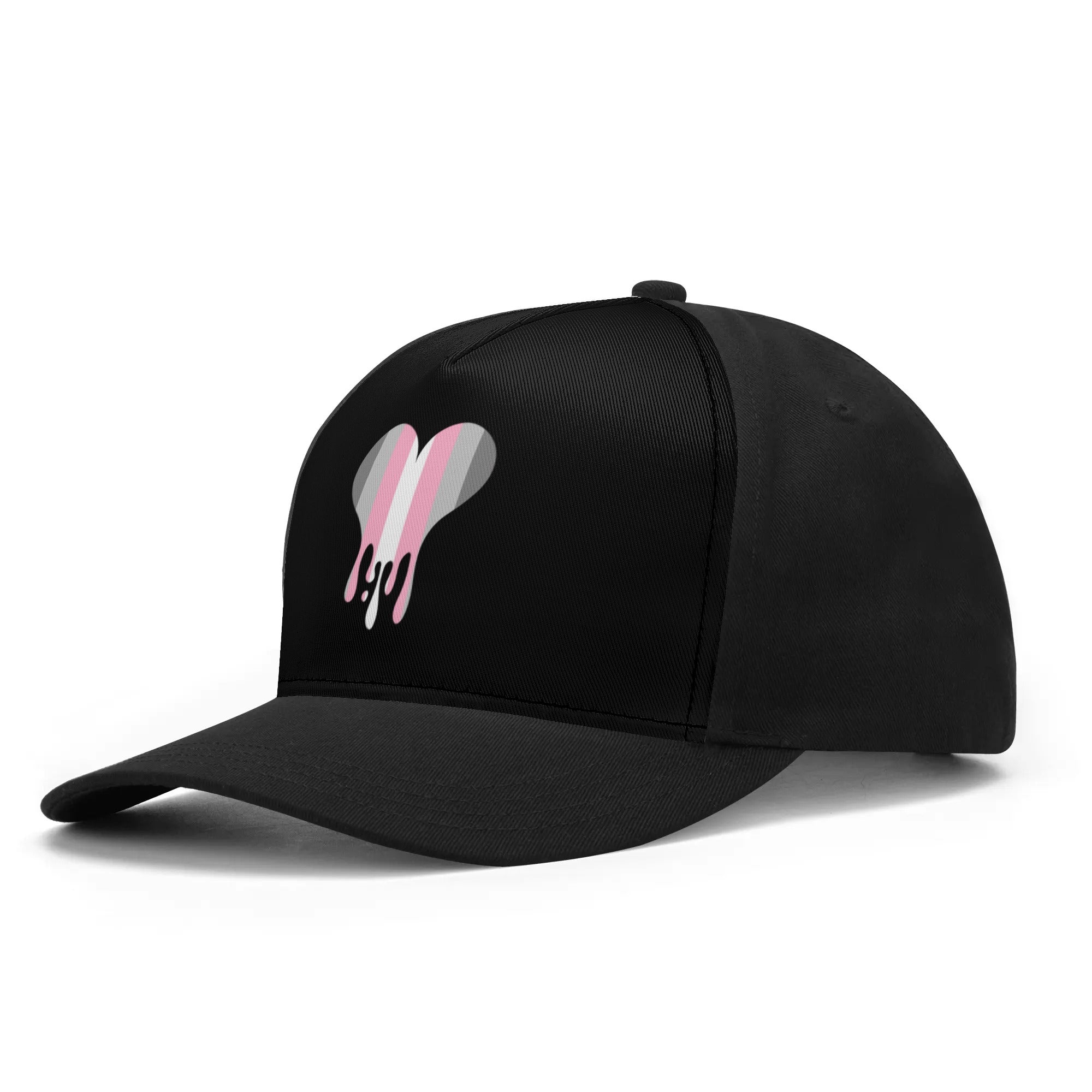 Demi Girl Melting Heart Printed Baseball Cap - Rose Gold Co. Shop