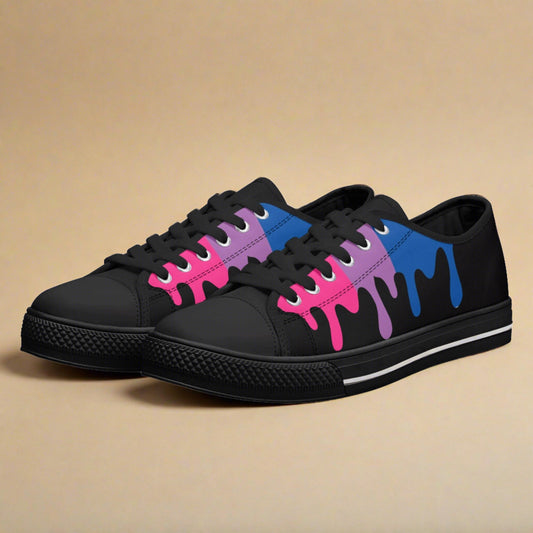 Women Low Top Bisexual Sneakers - Rose Gold Co. Shop