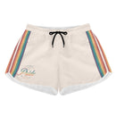 Vertical Stripe Rainbow Gay Pride Tan Jersey Shorts - Rose Gold Co. Shop