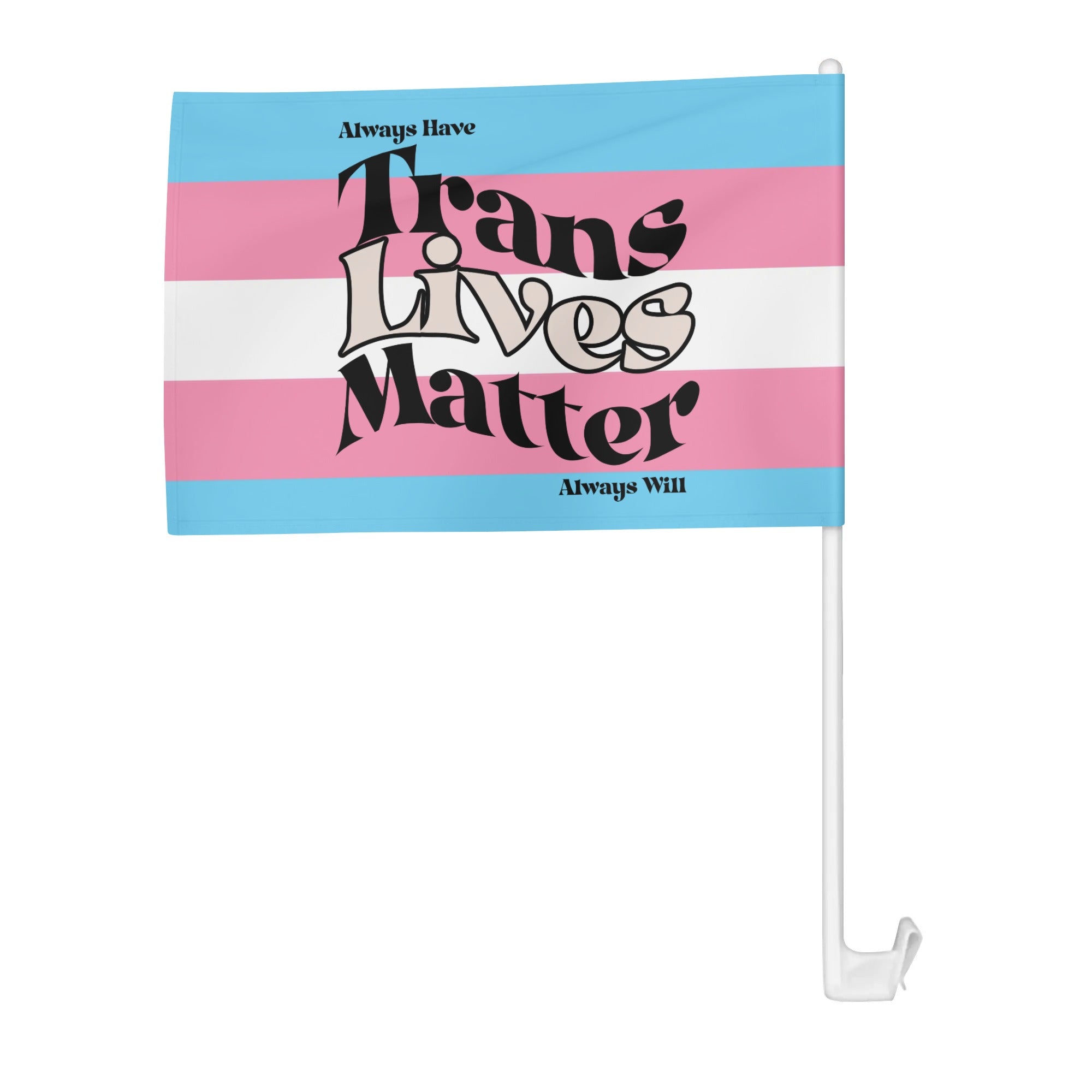 LGBT_Pride-Trans Lives Matter Pride Car Flag 12 x 18 - Rose Gold Co. Shop