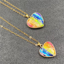Turquoise and Rainbow Stone Necklace - Rose Gold Co. Shop