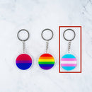 LGBT Pride Flag Pendant Key Chain - Rose Gold Co. Shop