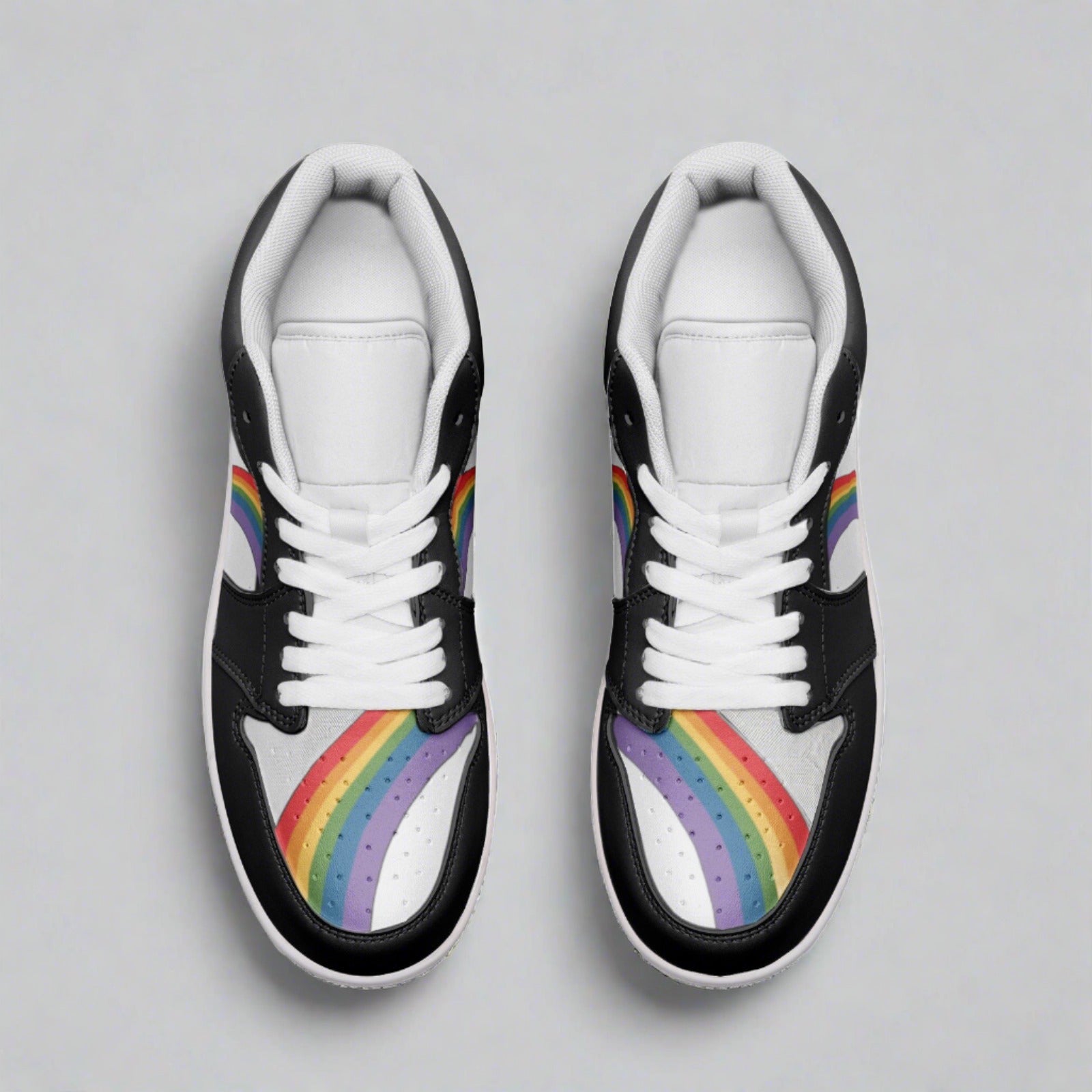 Rainbow LGBT Pride Low Top Unisex Sneakers - Rose Gold Co. Shop