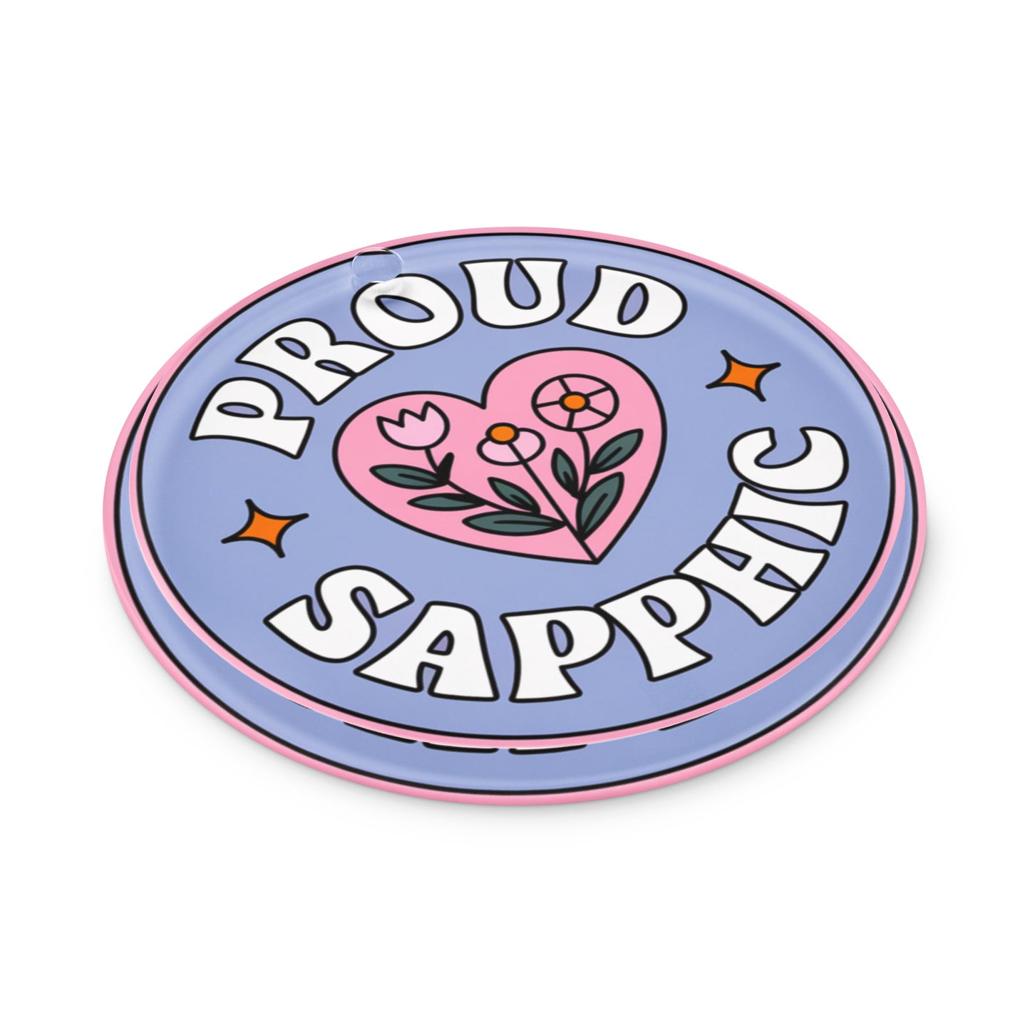 Proud Sapphic Purple Ornament