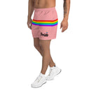 Pale Pink Rainbow Pride Shorts - Rose Gold Co. Shop