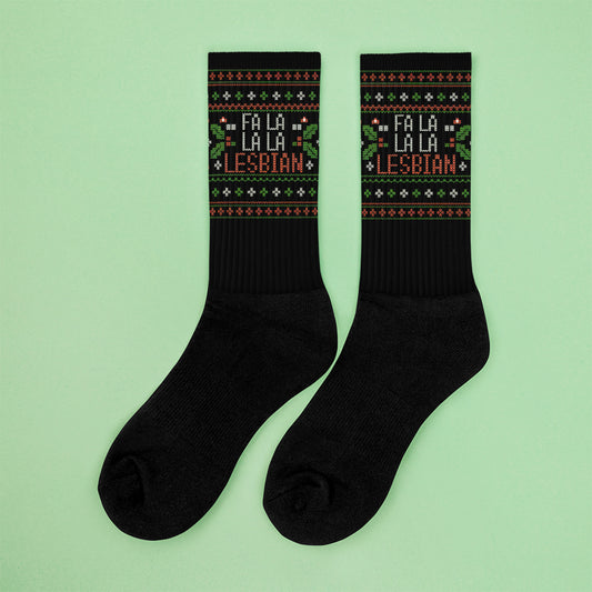 Fa La La La Lesbian Socks