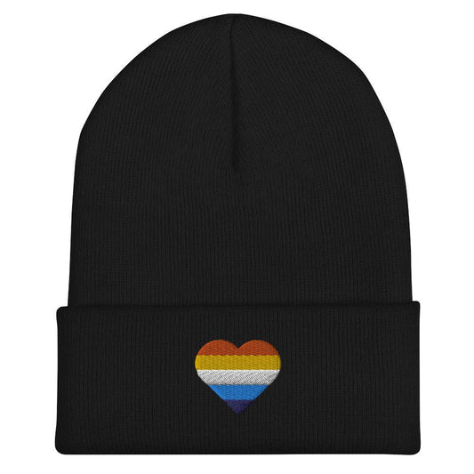 Aroace Pride Cuffed Beanie - Rose Gold Co. Shop