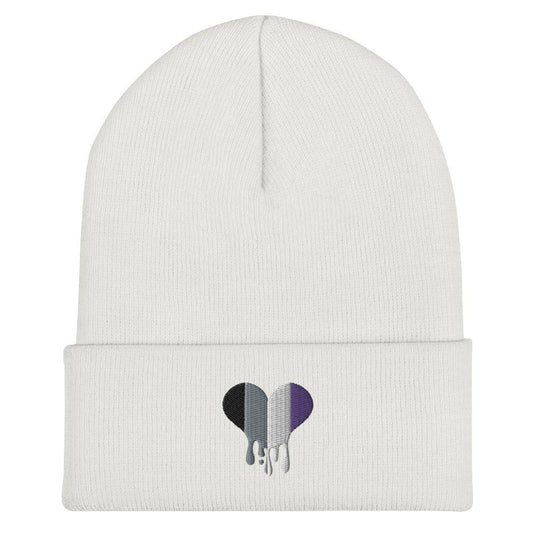 Ace Pride Melting Heart Cuffed Beanie - Rose Gold Co. Shop