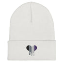 Ace Pride Melting Heart Cuffed Beanie - Rose Gold Co. Shop