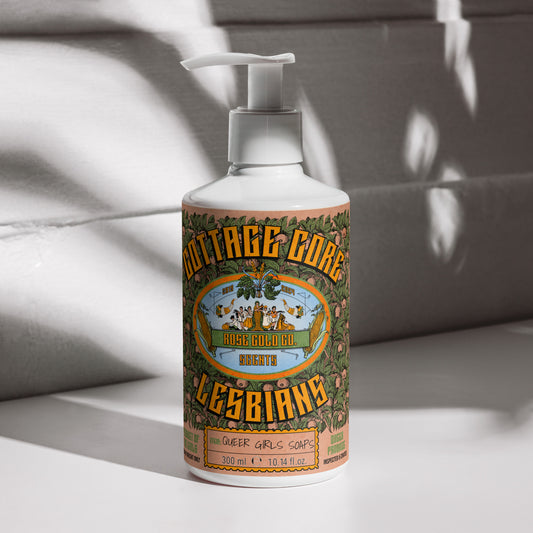 Cottage Core Lesbian Floral hand Soap & body wash