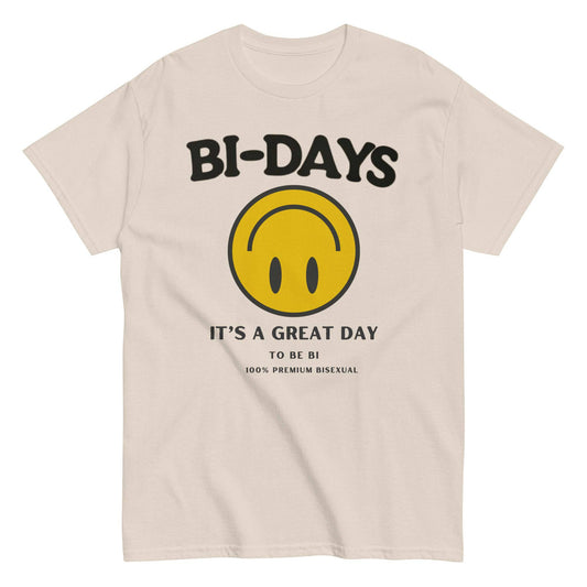 Bi Days Smiley classic tee - Rose Gold Co. Shop