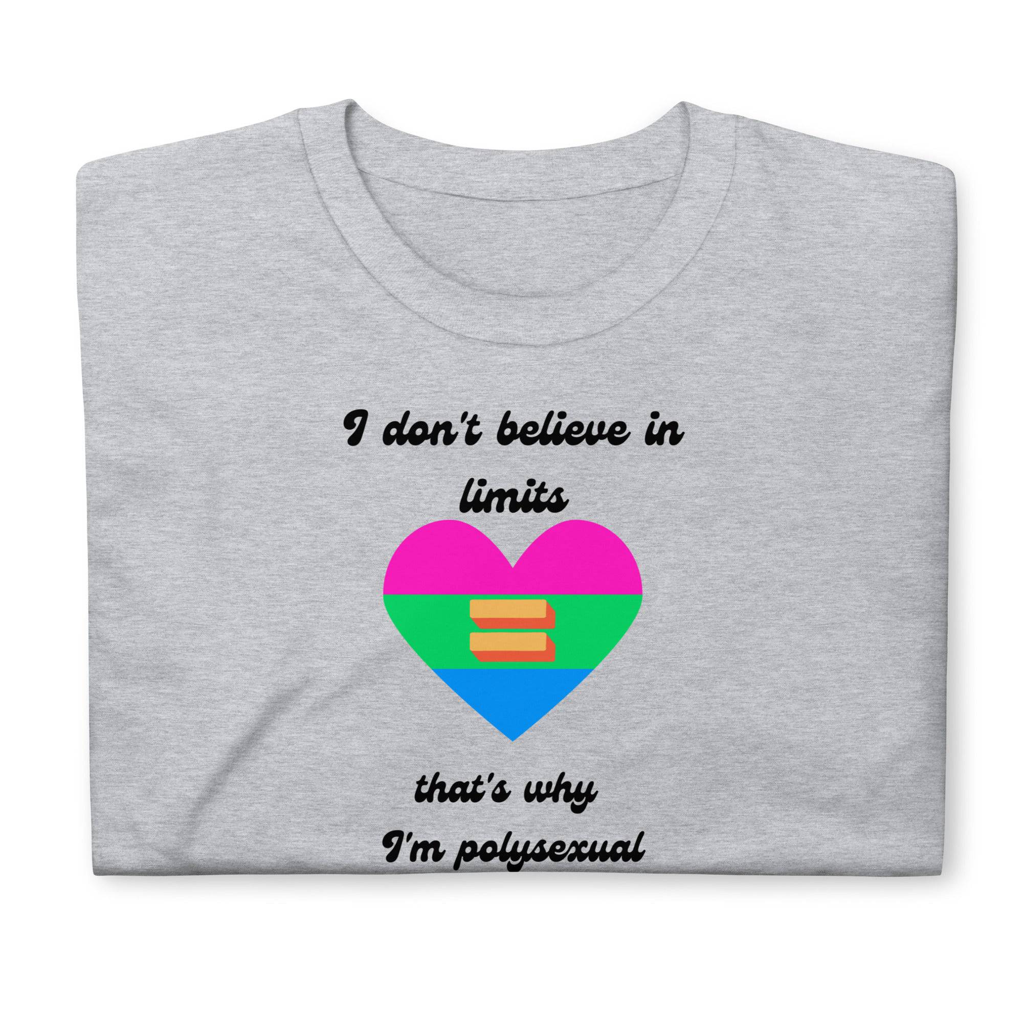 No Limits Polysexual Pride Shirt - Rose Gold Co. Shop