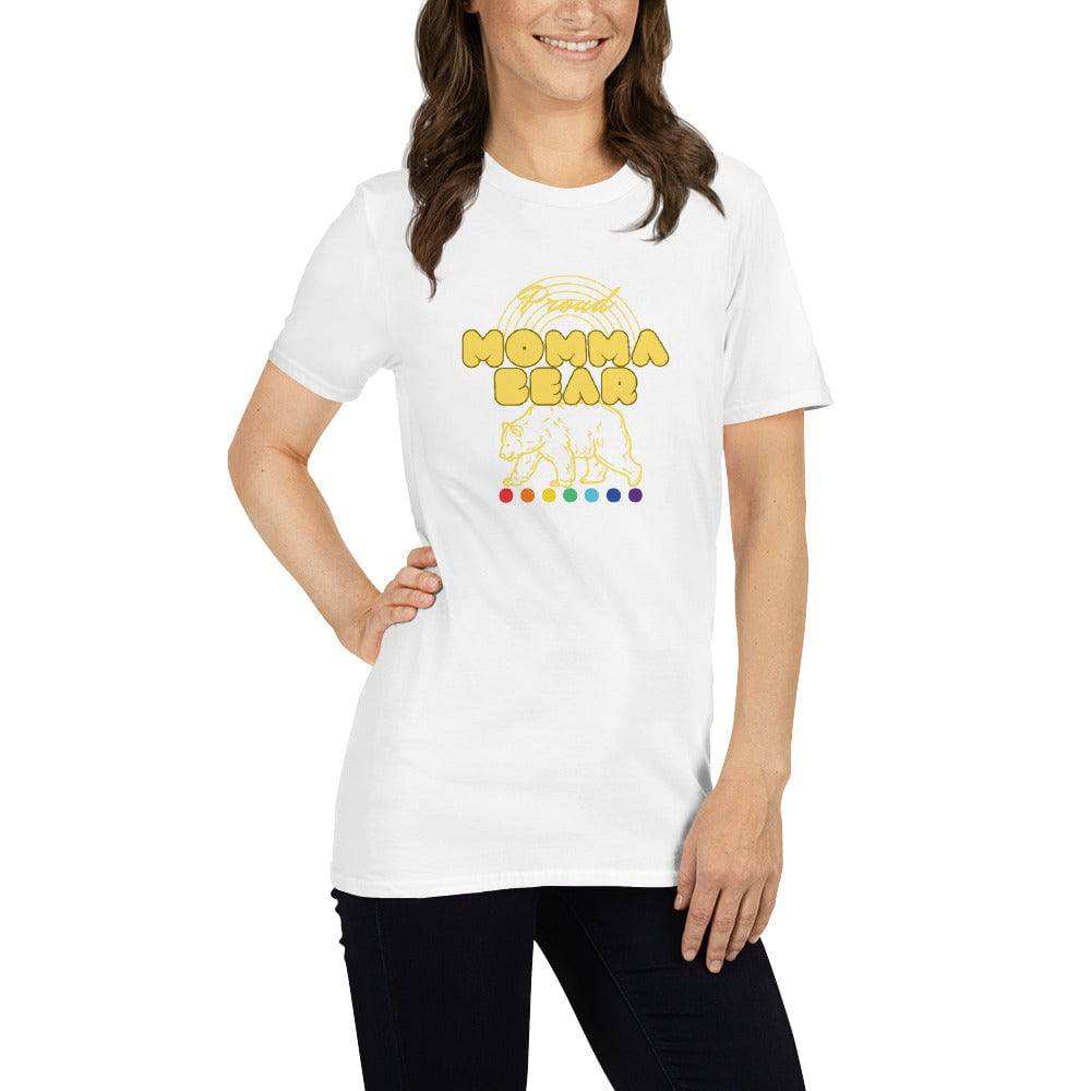 Momma Bear Proud Mom Ally Short-Sleeve T-Shirt - Rose Gold Co. Shop