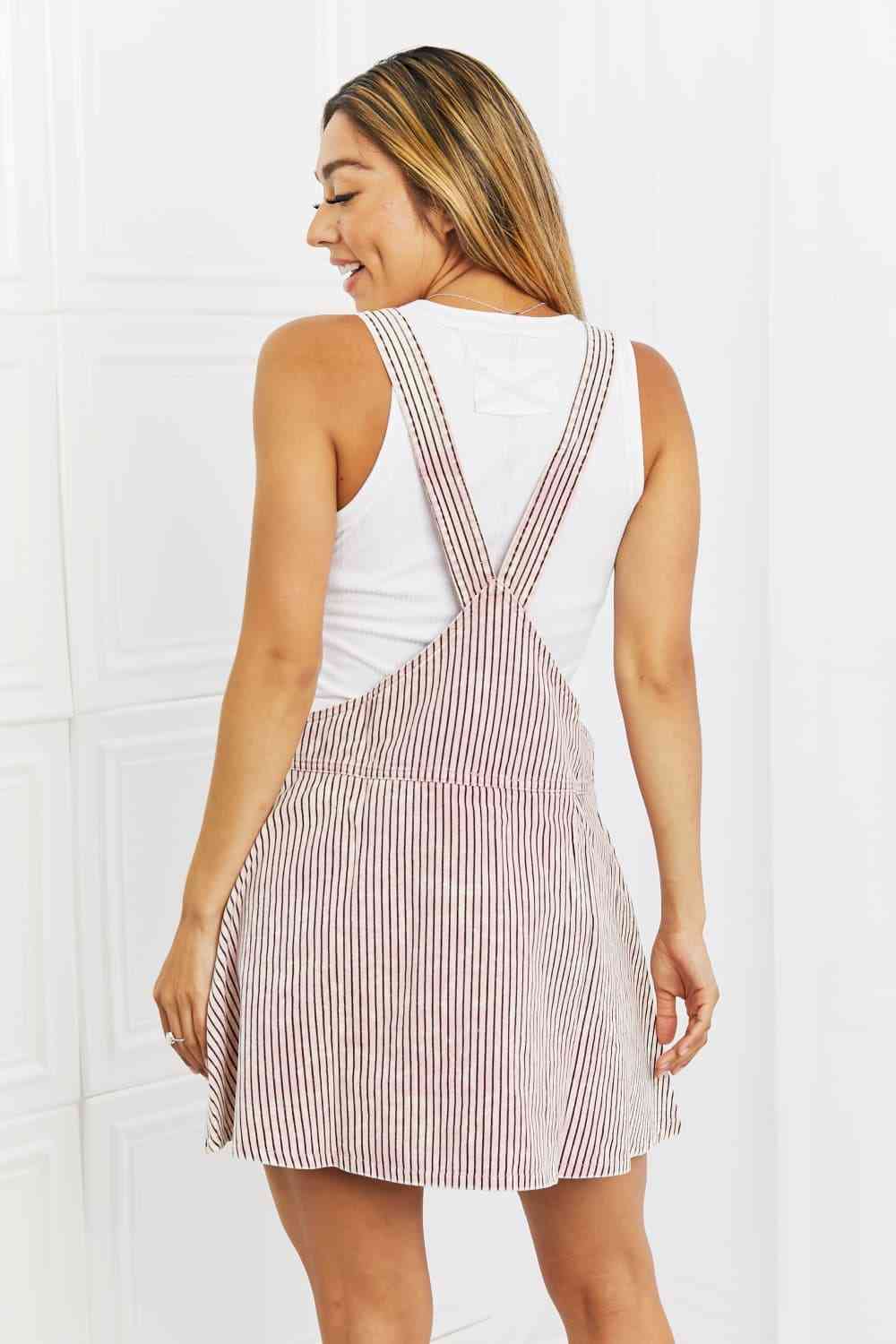 White Birch To The Park Full Size Overall Dress in Pink - Rose Gold Co. Shop