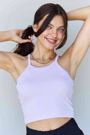 Ninexis Everyday Staple Soft Modal Short Strap Ribbed Tank Top in Lavender - Rose Gold Co. Shop