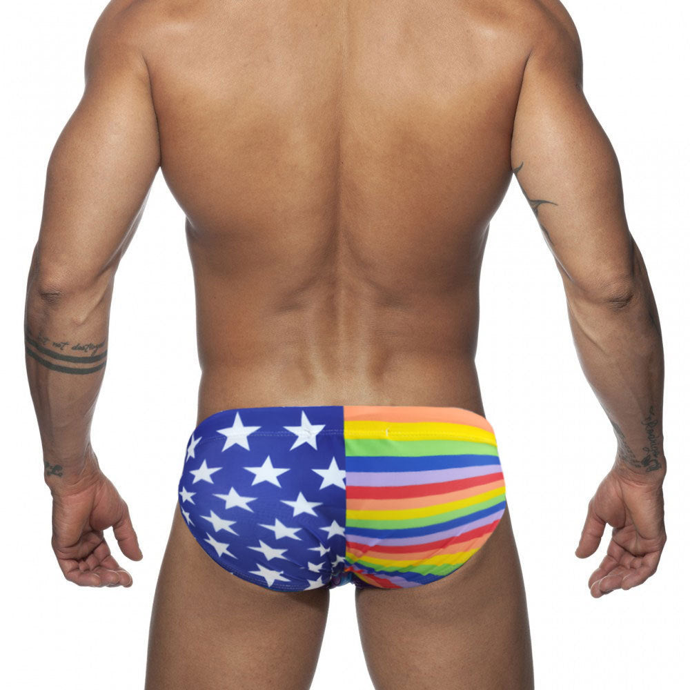 LGBT_Pride-Rainbow Flag Speedo - Rose Gold Co. Shop