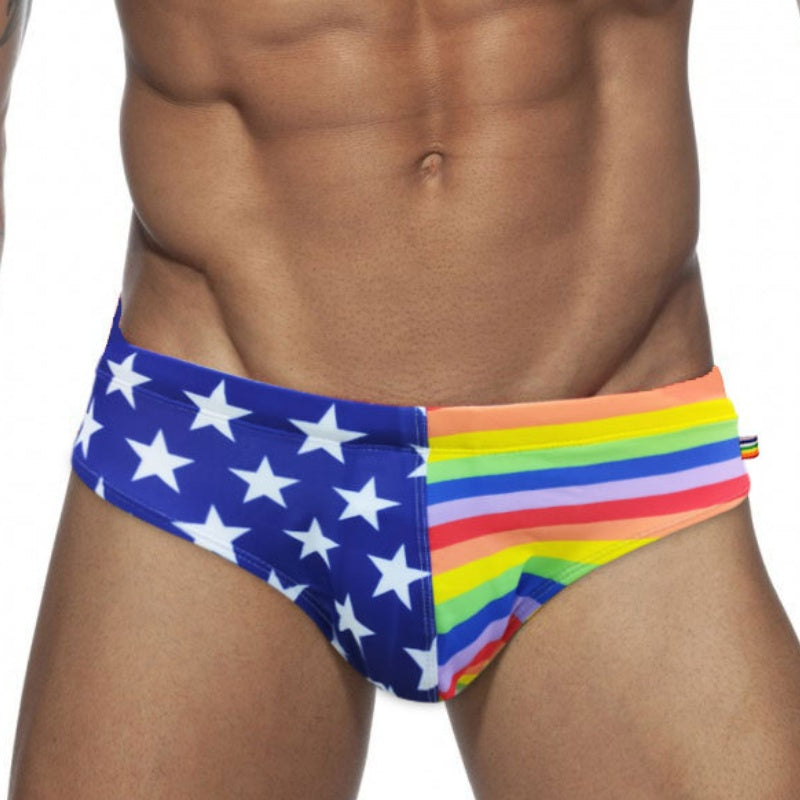 LGBT_Pride-Rainbow Flag Speedo - Rose Gold Co. Shop