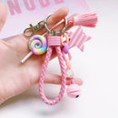 Soft Pottery Pastel Rainbow Keychain - Rose Gold Co. Shop