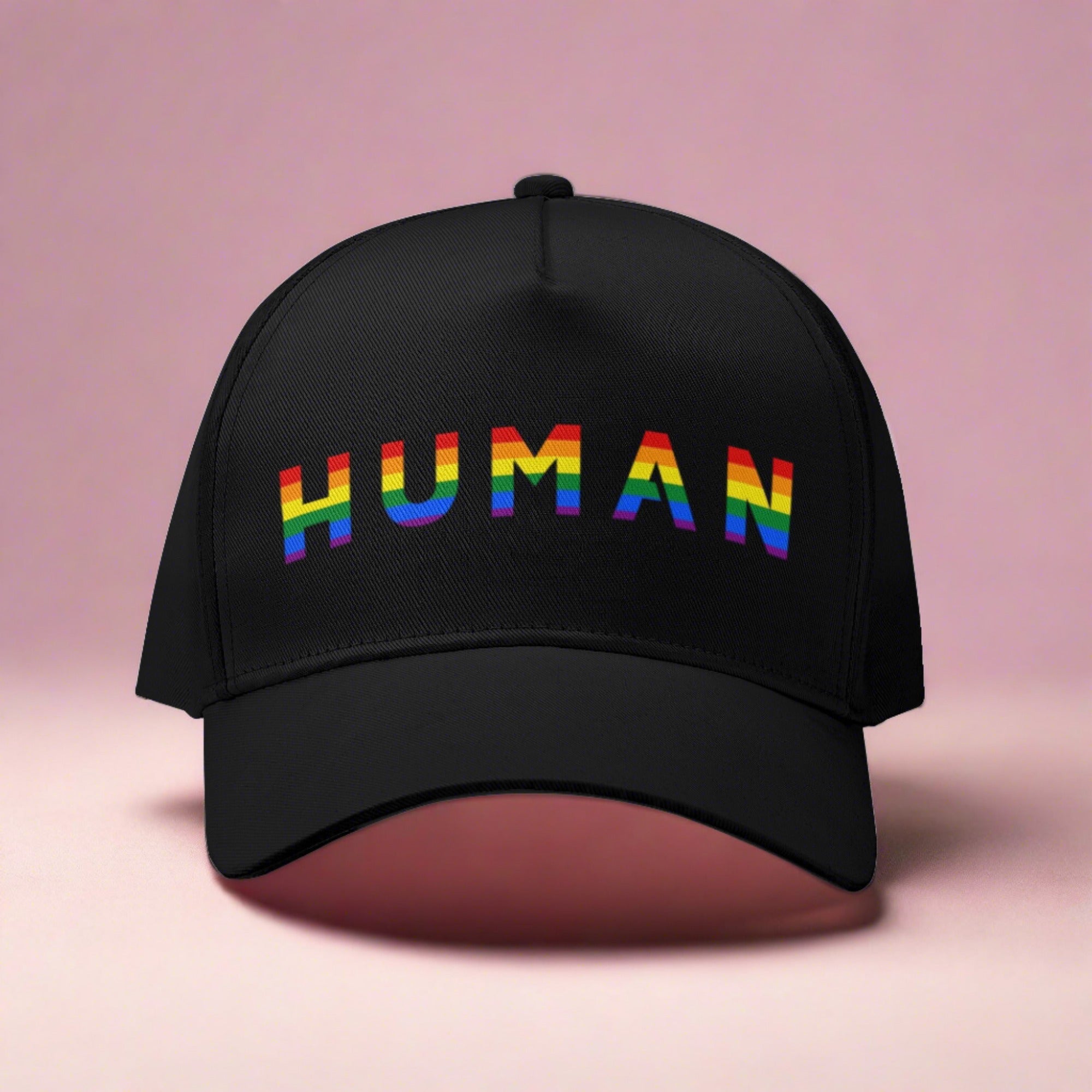 Human Rainbow LGBT Pride Baseball Cap