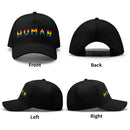 Human Rainbow LGBT Pride Baseball Cap - Rose Gold Co. Shop
