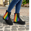 Rainbow Pride Womens Leather Boots - Rose Gold Co. Shop