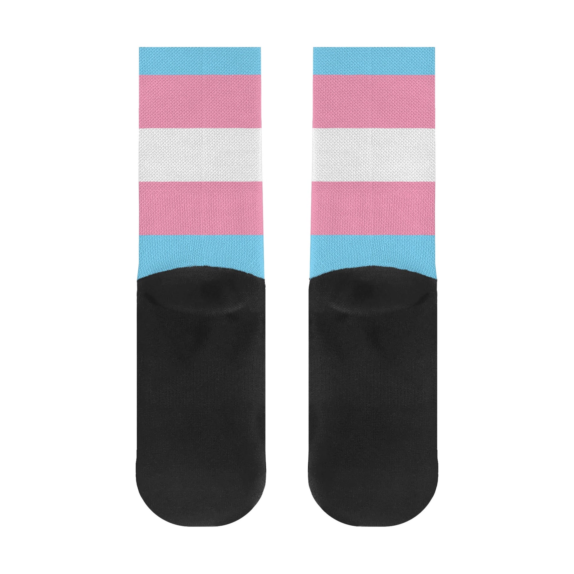 Transgender Pride Flag Crew Socks - Rose Gold Co. Shop