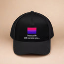 bisexual and still not into you hat beige photo studio background