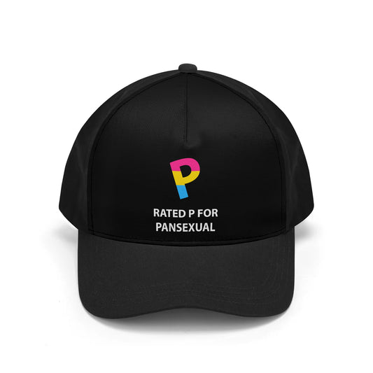 Rated P for Pansexual printed Day Hat - Rose Gold Co. Shop