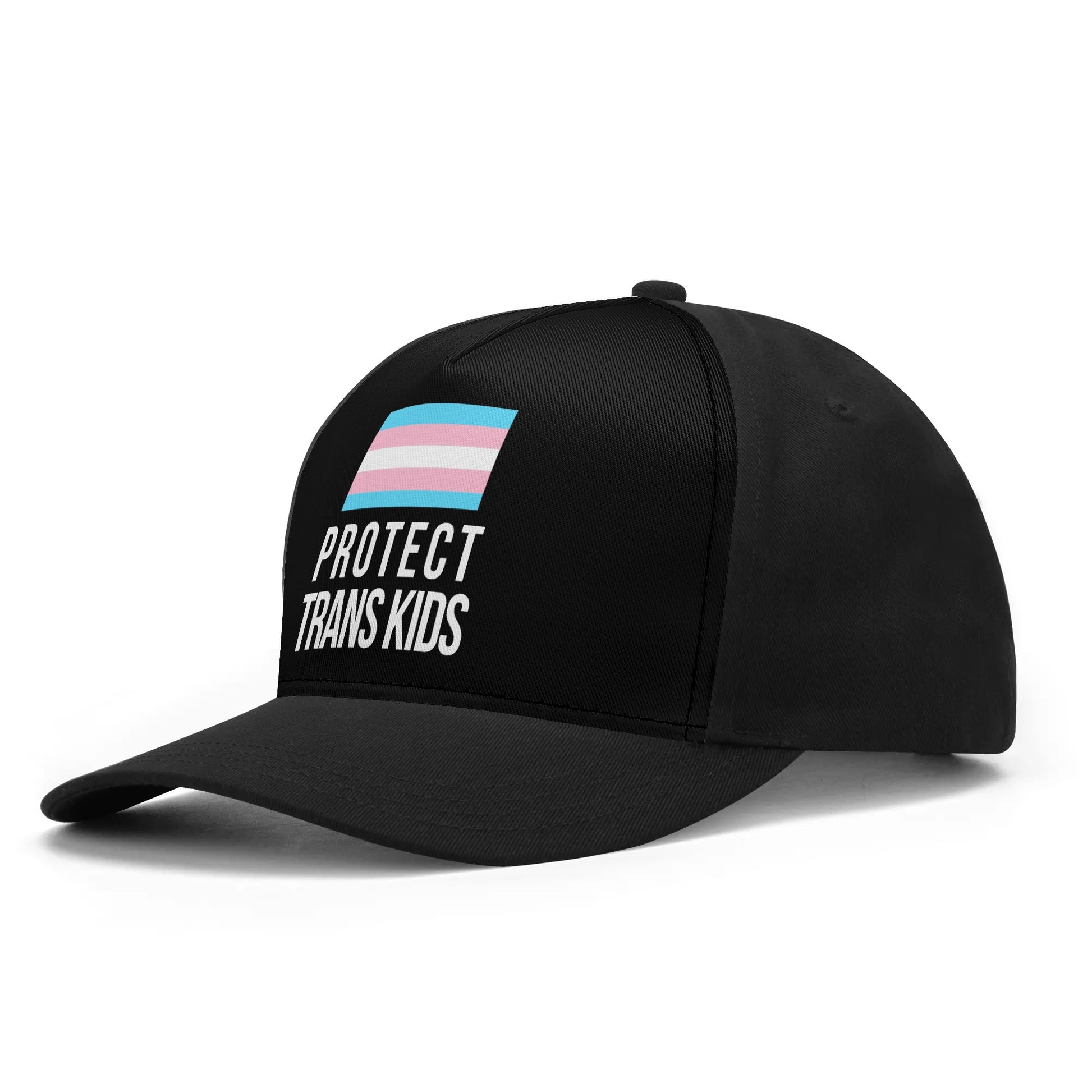 Protect Trans Kids Printed Baseball Cap - Rose Gold Co. Shop