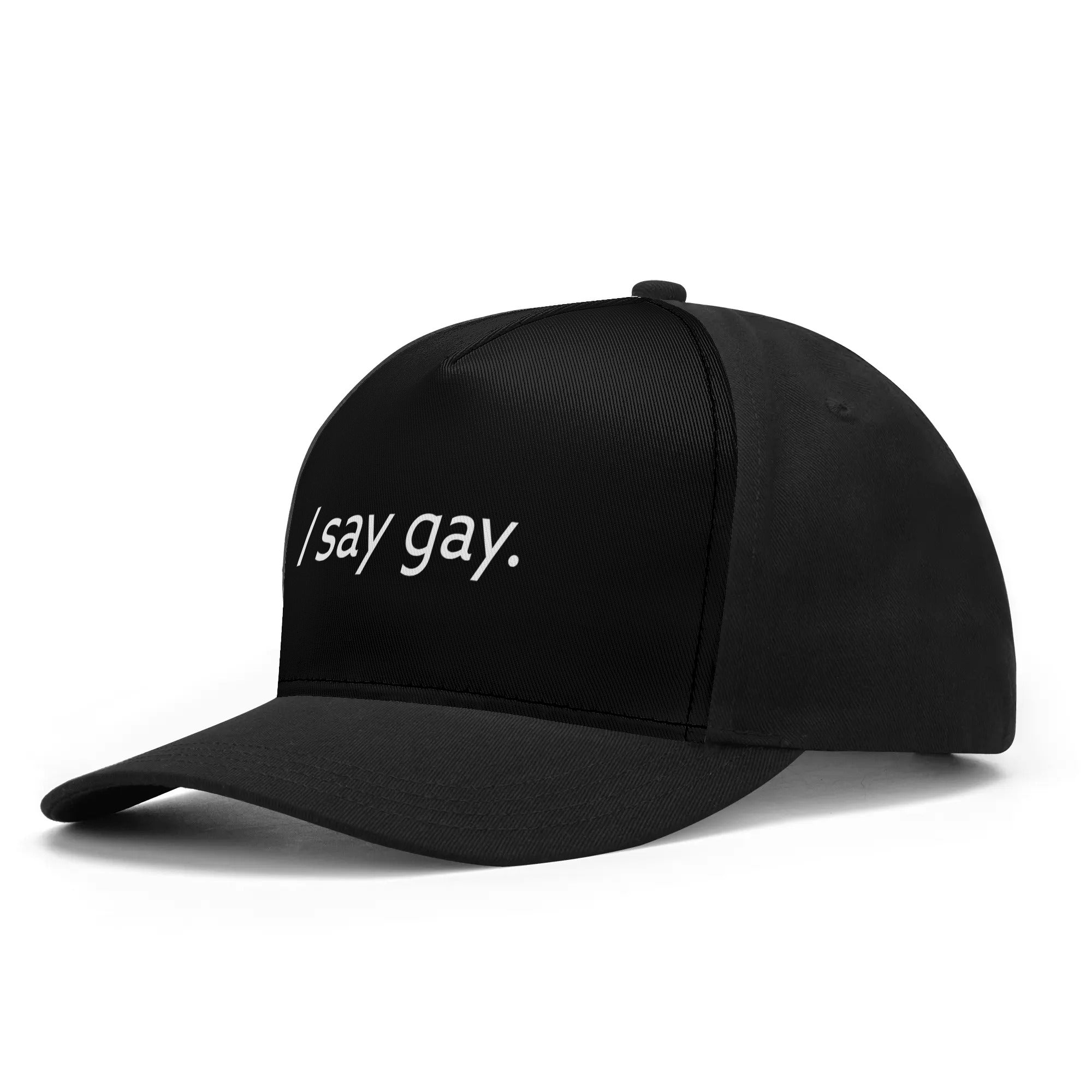 I Say Gay Florida Law Printed Baseball Cap - Rose Gold Co. Shop