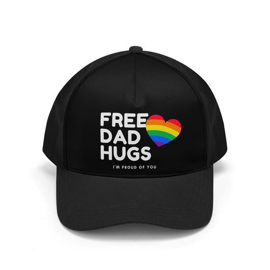 Free Dad Hugs Printed Baseball Cap - Rose Gold Co. Shop