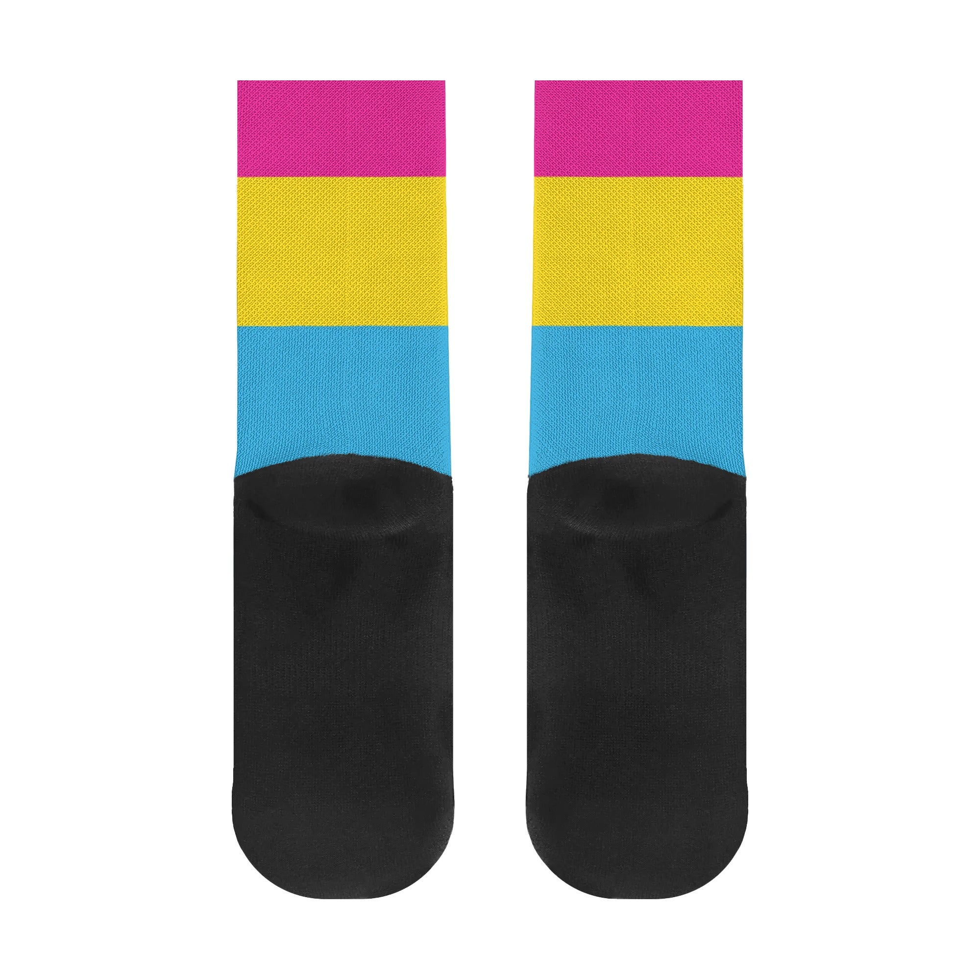 Pansexual Pride Crew Socks - Rose Gold Co. Shop
