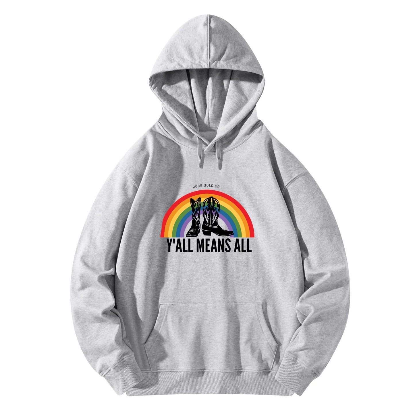 Yall Means All Unisex Hoodie - Rose Gold Co. Shop