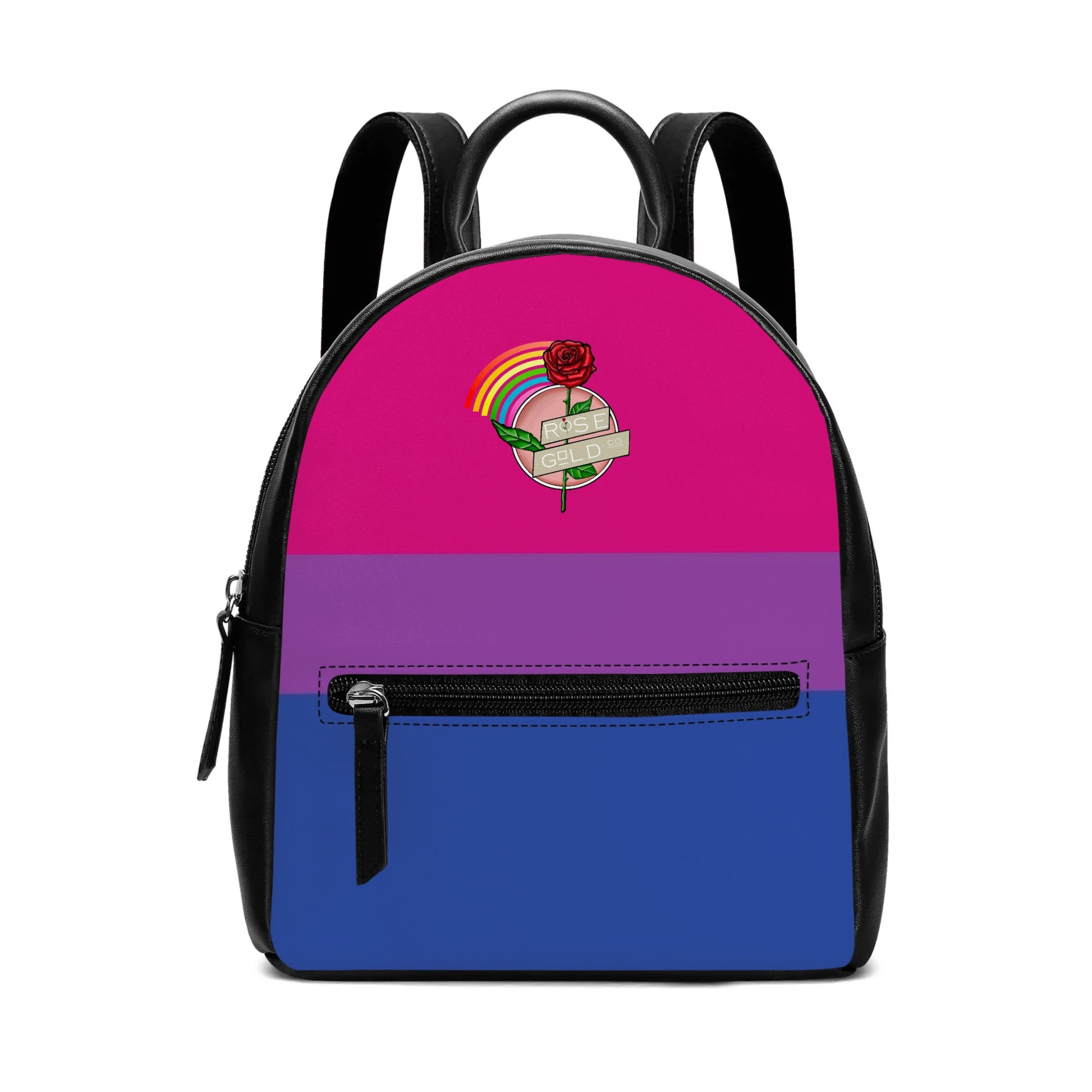 Bisexual Pride Mini  Backpack - Rose Gold Co. Shop