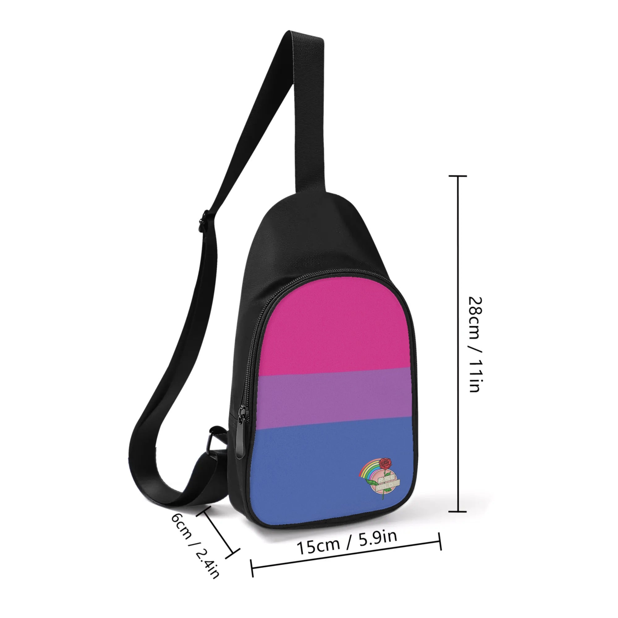 Bisexual Pride Chest Bag - Rose Gold Co. Shop
