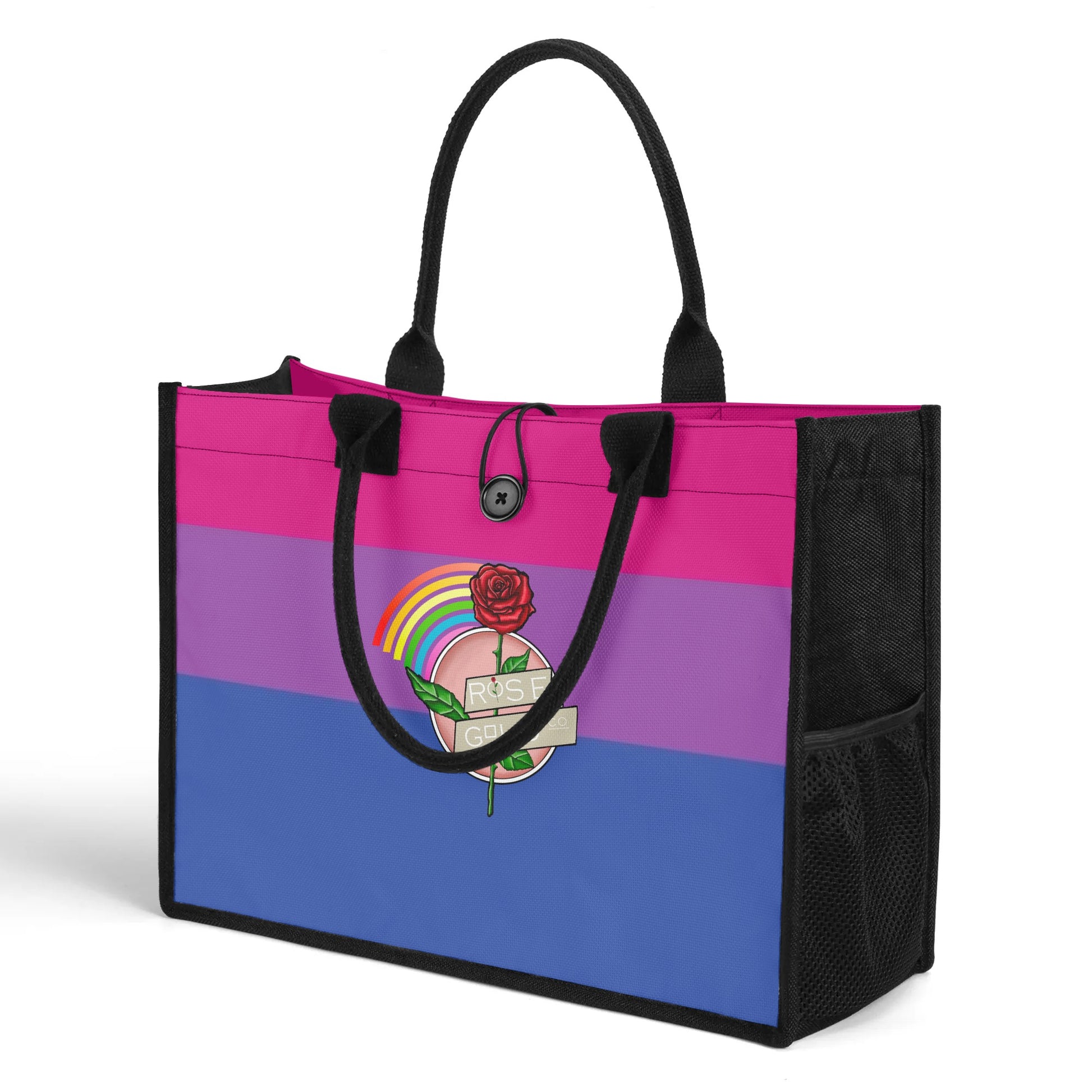 Bisexual Pride Tote Bag - Rose Gold Co. Shop