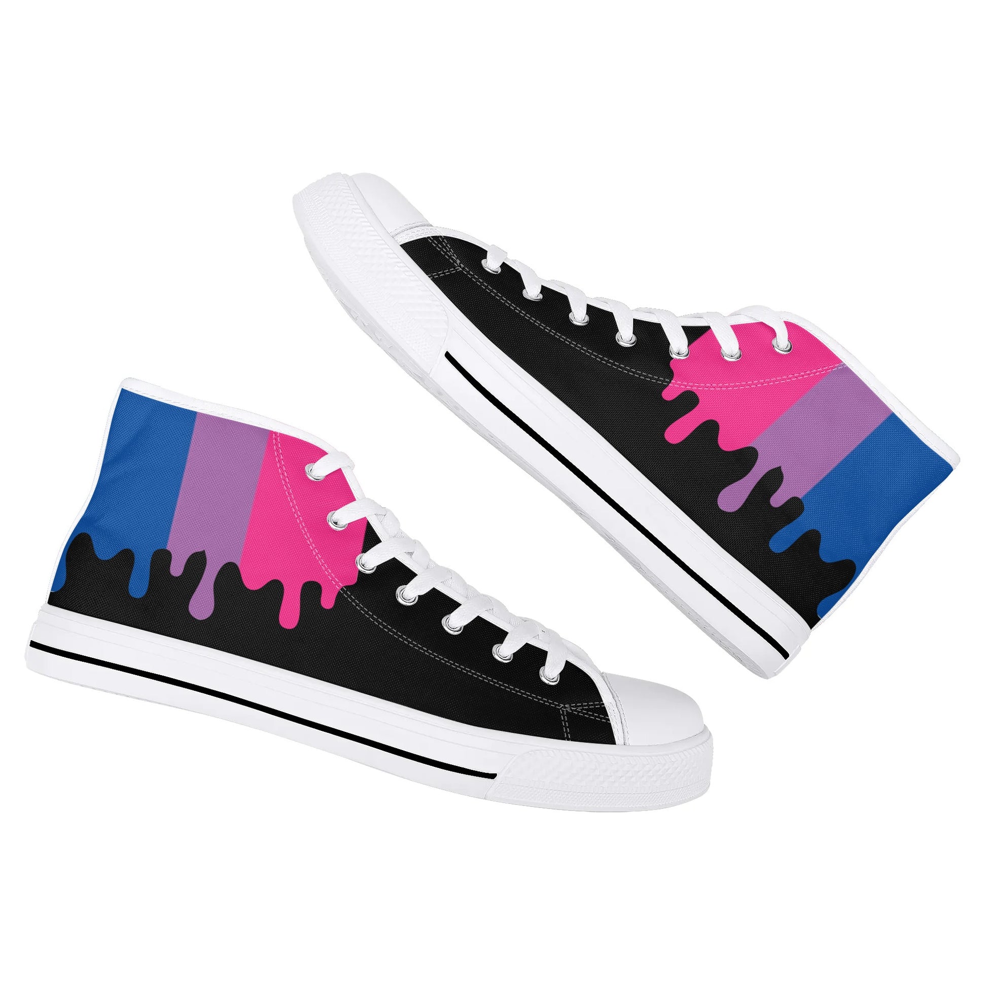 Mens Bisexual Pride Sneakers - Rose Gold Co. Shop