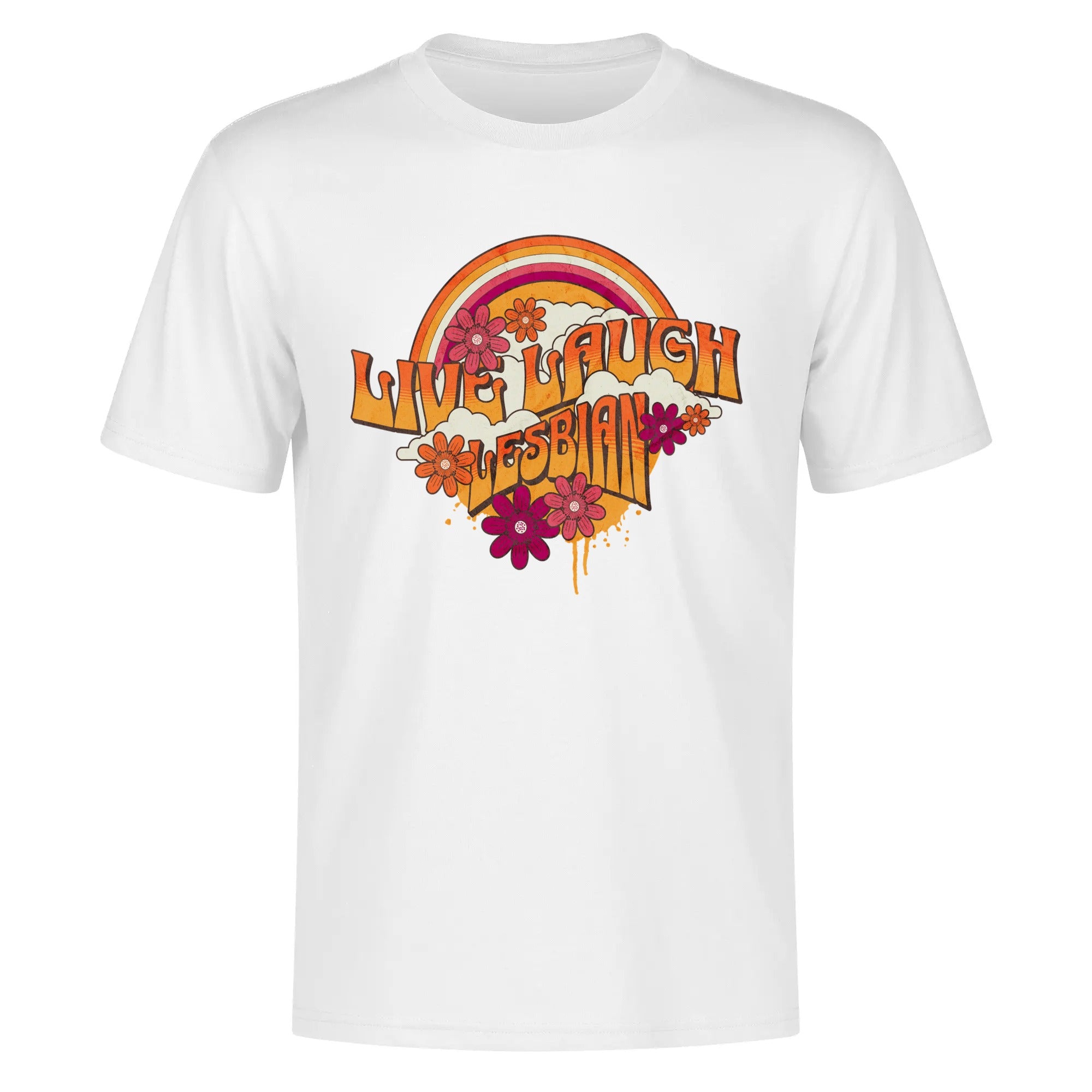 Live Laugh Lesbian T-Shirt - Rose Gold Co. Shop