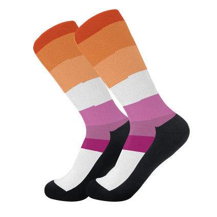 Lesbian Pride Flag Crew Socks