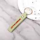 Let's Go Lesbians Handcrafted Leather Loop Keychain - Rose Gold Co. Shop