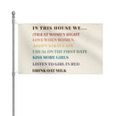 In this house we Lesbian Edition Flags 3x5 Ft - Rose Gold Co. Shop