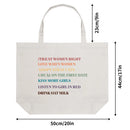 Treat Women Right Lesbian Rules Tote Bag (Single-sided Print) - Rose Gold Co. Shop