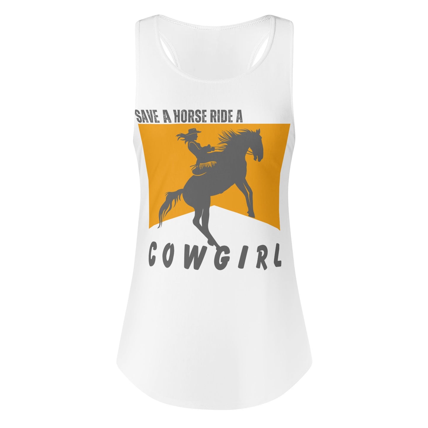 Save A Horse Ride A Cowgirl Tank Top - Rose Gold Co. Shop