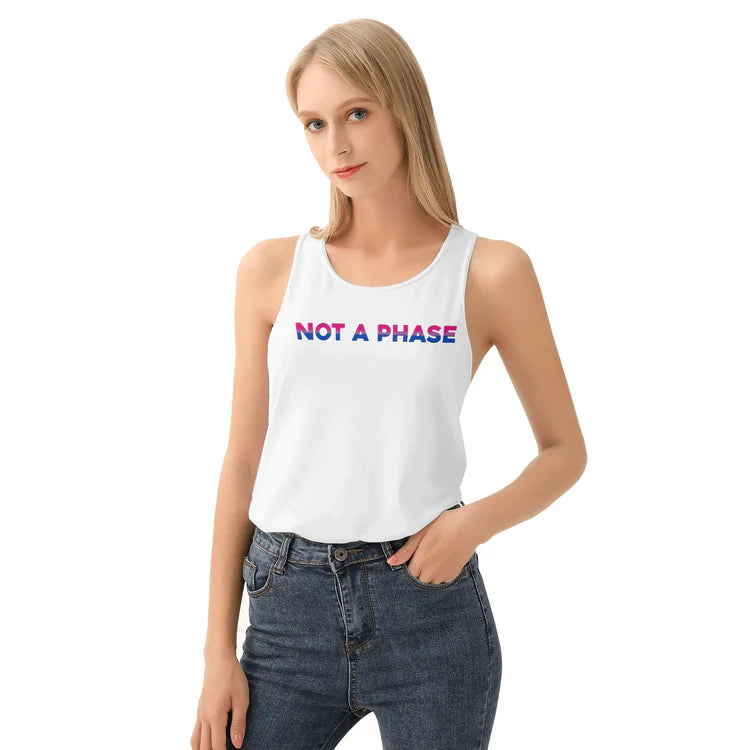 Not a Phase bi pride tank top, view 3 — Rose Gold Co