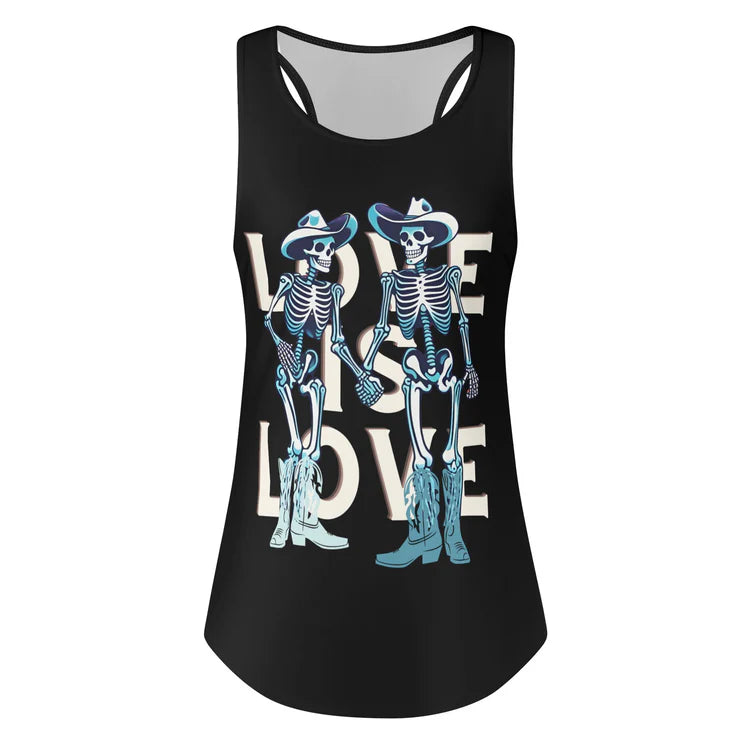 Love Is Love loose tank top, view 6 — Rose Gold Co