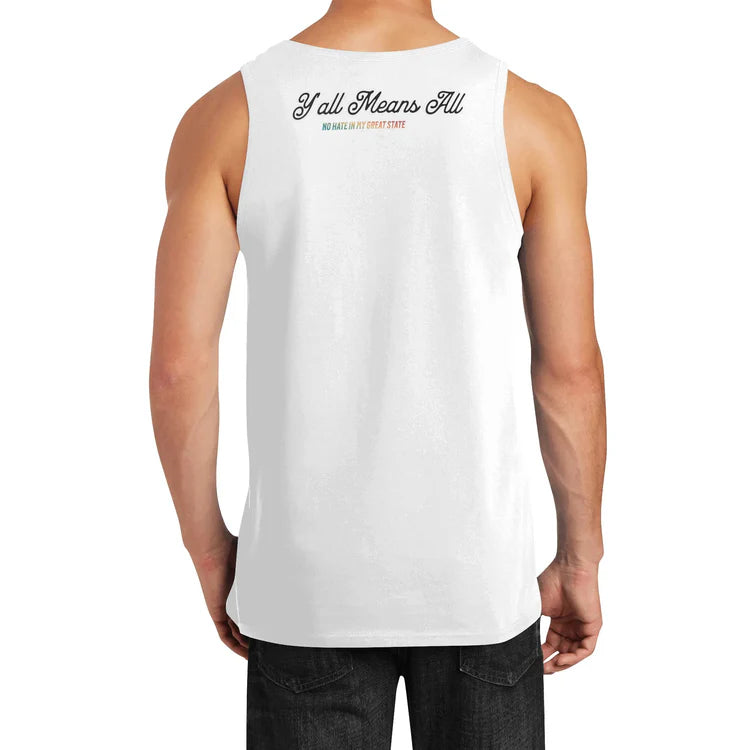 No Hate In My Great State tank top, view 3 — Rose Gold Co