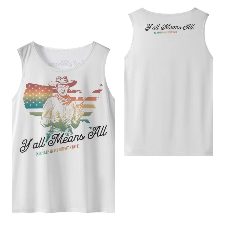 No Hate In My Great State tank top, view 4 — Rose Gold Co