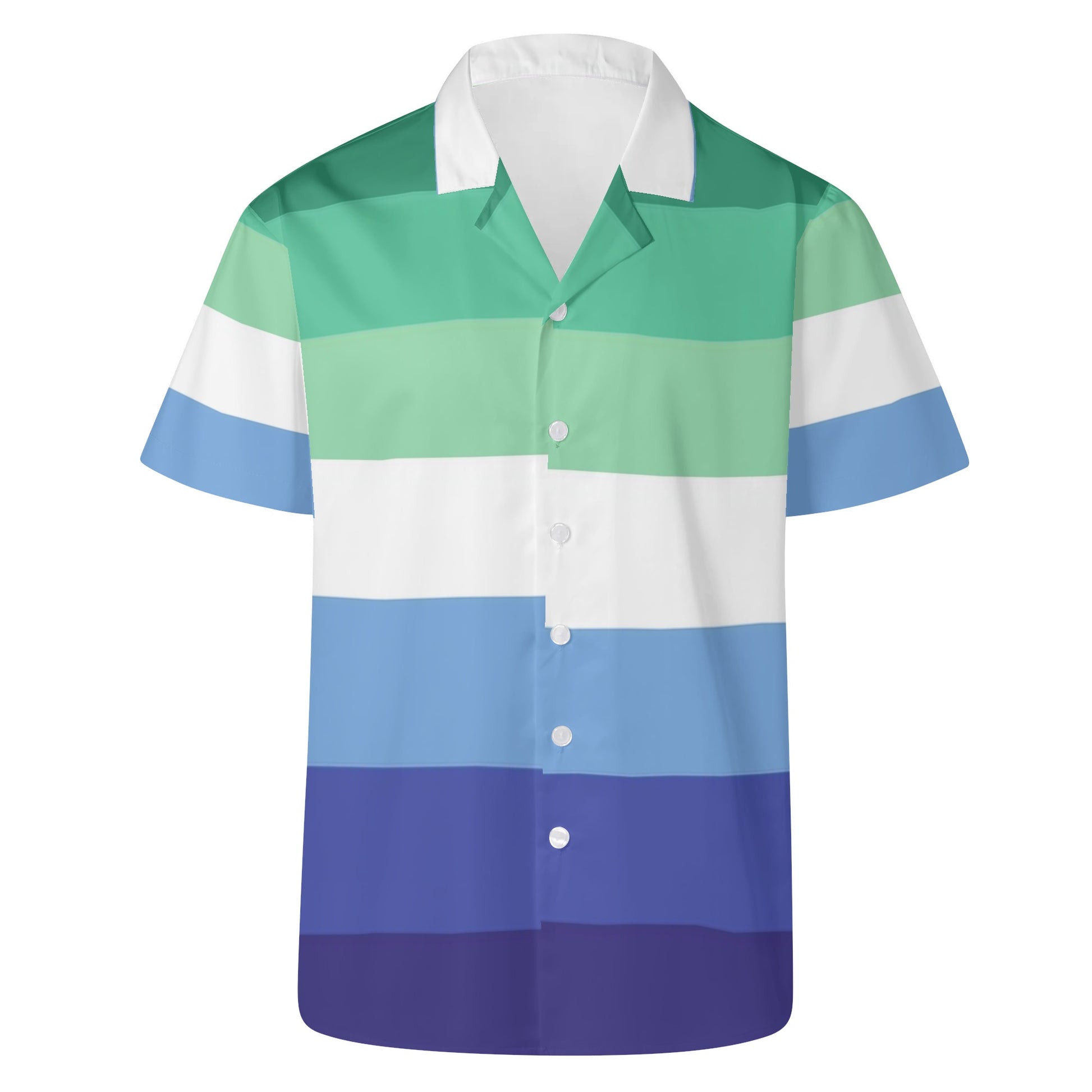 MLM Pride Flag Button Up Shirt - Rose Gold Co. Shop