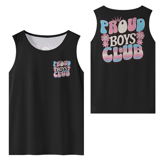 Proud Boys Club Transgender Pride  Sleeveless Tank Top Black - Rose Gold Co. Shop